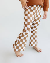 Load image into Gallery viewer, Checkered Flare Pants | Copper