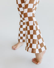 Load image into Gallery viewer, Checkered Flare Pants | Copper