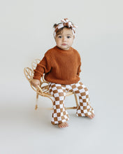 Load image into Gallery viewer, Checkered Flare Pants | Copper