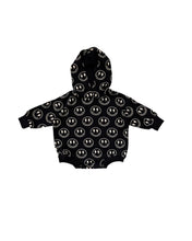 Load image into Gallery viewer, Hooded Bubble Romper | Electric Smiley