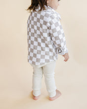 Load image into Gallery viewer, Cotton Shacket | Smiley Checkered Latte