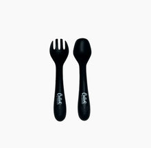 Load image into Gallery viewer, Calla and Friends
BLACKOUT COLLECTION My First Silicone Utensils