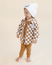Load image into Gallery viewer, Cotton Shacket | Smiley Checkered Copper