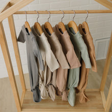 Load image into Gallery viewer, Cafe Organic Cotton Ribbed Knot Gown