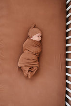 Load image into Gallery viewer, Rust Bamboo Stretch Crib Sheet