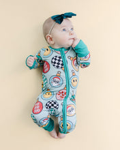 Load image into Gallery viewer, Bamboo Zip Romper | Christmas Ornaments