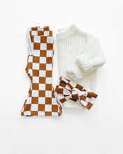 Load image into Gallery viewer, Checkered Flare Pants | Copper