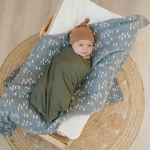 Load image into Gallery viewer, Olive Bamboo Stretch Swaddle