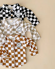 Load image into Gallery viewer, Cotton Shacket | Smiley Checkered Copper