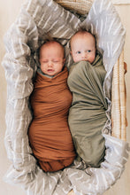 Load image into Gallery viewer, Olive Bamboo Stretch Swaddle