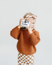 Load image into Gallery viewer, Checkered Flare Pants | Copper