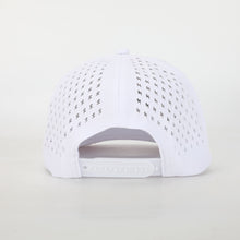 Load image into Gallery viewer, FINISH LINE WHITE ADVENTURE SNAPBACK // WATER-RESISTANT