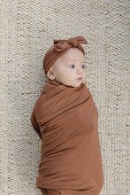 Load image into Gallery viewer, Rust Bamboo Stretch Swaddle