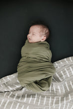 Load image into Gallery viewer, Olive Bamboo Stretch Swaddle