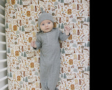 Load image into Gallery viewer, Camping Trip Bamboo Stretch Crib Sheet