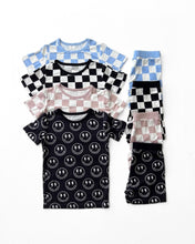 Load image into Gallery viewer, Bamboo Two Piece Shorts Set | Latte Checkered