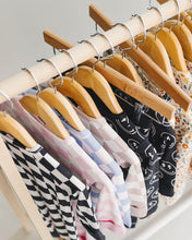 Load image into Gallery viewer, Bamboo Zip Romper | Black Checkered