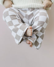Load image into Gallery viewer, Checkered Flare Pants | Latte