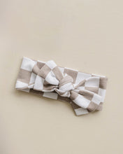 Load image into Gallery viewer, Checkered Headband | Latte