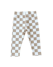 Load image into Gallery viewer, Checkered Leggings | Latte