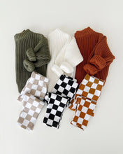 Load image into Gallery viewer, Checkered Leggings | Latte