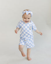 Load image into Gallery viewer, Checkered Headband | Blue