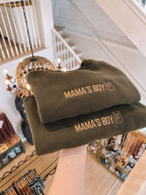 Load image into Gallery viewer, mama's boy embroidered bubble romper