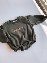 Load image into Gallery viewer, mama's boy embroidered bubble romper