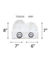 Load image into Gallery viewer, Smiley Beanie | White