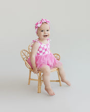 Load image into Gallery viewer, Tutu Romper | Checkered Bubble Gum
