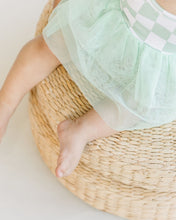 Load image into Gallery viewer, Tutu Romper | Checkered Mint