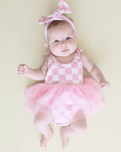 Load image into Gallery viewer, Tutu Romper | Checkered Pink