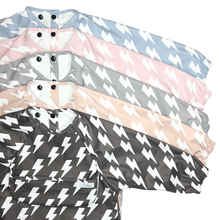 Load image into Gallery viewer, The Grayson Long Sleeve Bib - Lightning Bolts
