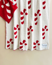 Load image into Gallery viewer, Fuzzy Blanket | Candy Cane
