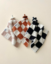 Load image into Gallery viewer, Checkered Plush Lovey | Latte
