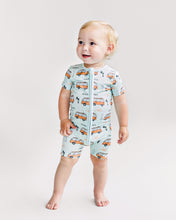 Load image into Gallery viewer, Bamboo Shorty Romper | Retro Beach
