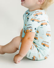Load image into Gallery viewer, Bamboo Shorty Romper | Retro Beach
