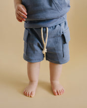 Load image into Gallery viewer, Cargo Shorts Set | Blue
