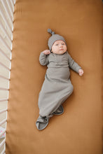 Load image into Gallery viewer, Mustard Bamboo Stretch Crib Sheet
