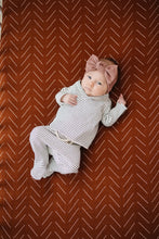 Load image into Gallery viewer, Rust Mudcloth Muslin Crib Sheet
