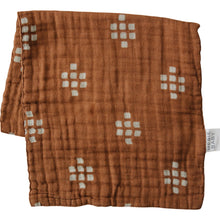 Load image into Gallery viewer, Chestnut Textile Muslin Burp Cloth
