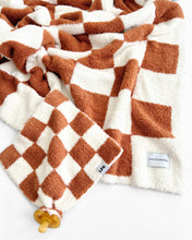 Load image into Gallery viewer, Checkered Plush Lovey | Copper
