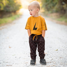 Load image into Gallery viewer, ATHLETIC JOGGER - BROWN MUTED CHECKERBOARD
