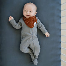 Load image into Gallery viewer, Charcoal Bamboo Stretch Crib Sheet

