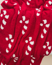 Load image into Gallery viewer, Fuzzy Blanket | Candy Cane

