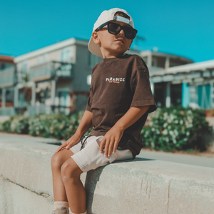 ANOTHER DAY IN PARADISE TEE - VINTAGE BROWN