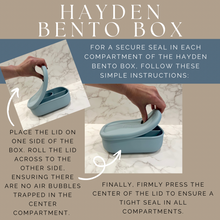 Load image into Gallery viewer, Hayden Bento Box - Marble White
