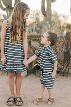 Load image into Gallery viewer, Stripe Linen Button Up Shirt
