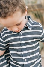 Load image into Gallery viewer, Stripe Linen Button Up Shirt
