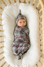 Load image into Gallery viewer, Green Plaid Stretch Swaddle
